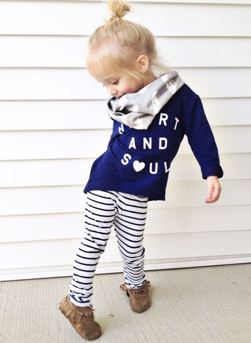 New Toddler Kids Girls Printed Soft Cotton T Shirt