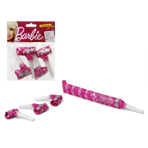 Party supply set Barbie Whistle 4 Units