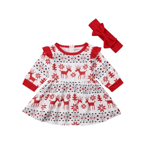 Christmas Lovely Princess Toddler Baby Girls Dress