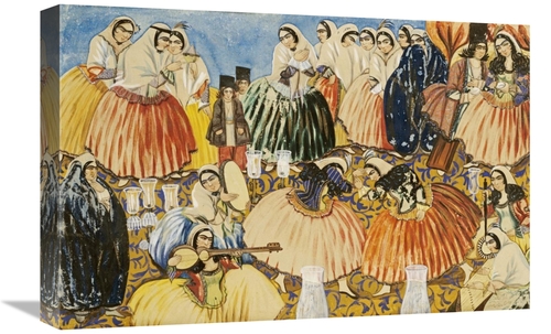 Global Gallery GCS-266386-22-142 22 in. The Marriage of Aqa Abdullah K