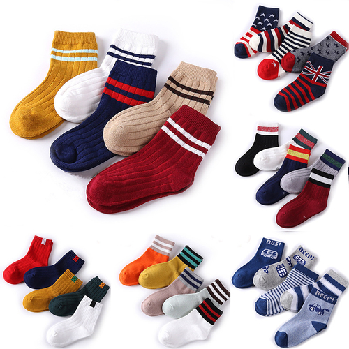 Baby Boy Socks 5 Pairs Children Autumn Winter