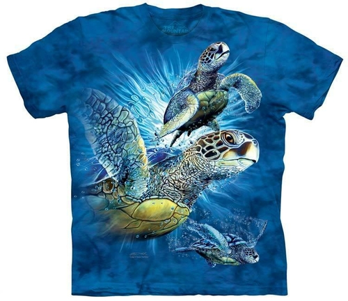 Mountain Corp. 1035154 3D Effect T-Shirt - FIND 9 SEA TURTLES 2XL