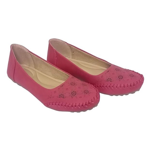 Women's Woven Desing Bellies (Size-UK-9) (COLOR-CHERRY)