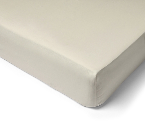 Fitted sheet Percale cap 30cm 140x190 raw