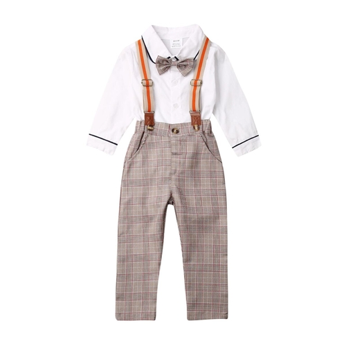 2 9T 2Pcs Toddler Baby Kid Boy Gentleman Outfits