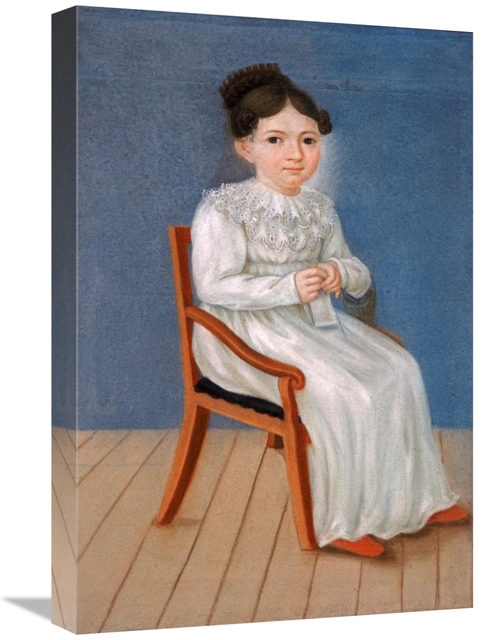 Global Gallery GCS-266238-22-142 22 in. Portrait of a Little Girl Art 