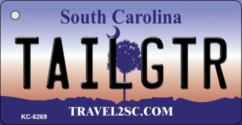 Smart Blonde KC-6269 1.5 x 3 in. Tailgtr South Carolina License Plate 