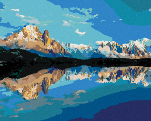 Paint by Numbers - SUMMER PANORAMA OF LAC BLANC LAKE