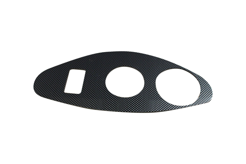 Gauge Trim Plate for EZGO RXV, Carbon Fiber