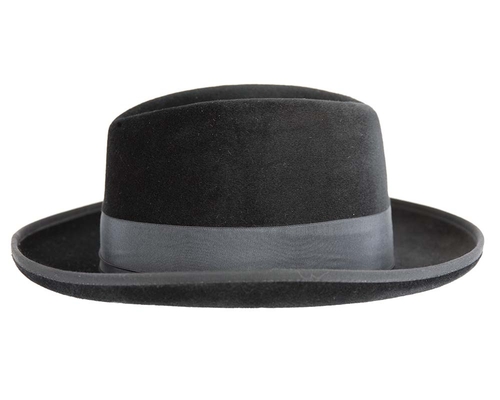 Black Jewish Hasidim rabbit fur fedora hat