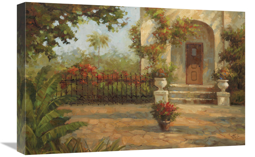 Global Gallery GCS-127073-1624-142 16 x 24 in. Santiagos Courtyard Art