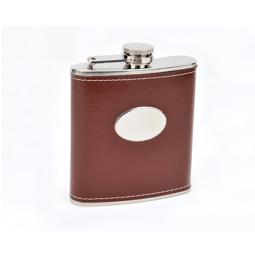 Faux Leather Hip Flask