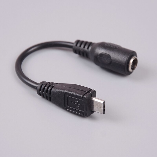 1pc DC 5.5 x 2.1 2.5mm To Micro USB Cable Adapter