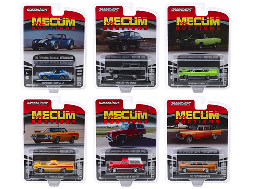 \Mecum Auctions Collector Cars\" Set of 6 pieces Series 4 1/64 Diecast