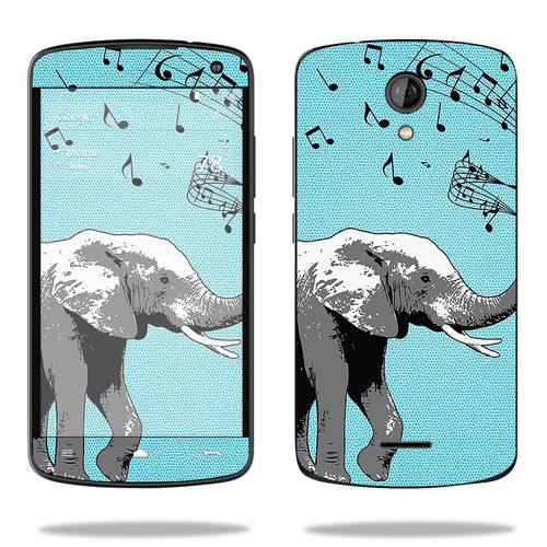 MightySkins BLUSTX8-Musical Elephant Skin for Blu Studio X8 HD - Music