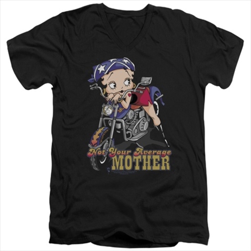 Boop-Not Your Average Mother - Short Sleeve Adult 30-1 Tee, Black 