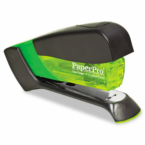 Accentra 1513 Compact Stapler  15-Sheet Capacity  Translucent Green