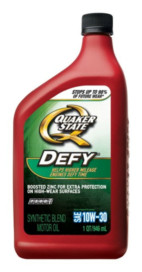 Quaker State 550043280 1 qt Defy SAE 10W30 Synthetic Motor Oil - pack 