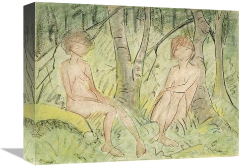 Global Gallery GCS-266922-16-142 16 in. Two Women in the Forest Art Pr