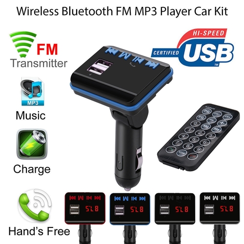 LCD Car MP3 MP4 Players Wireless FM Transmitter