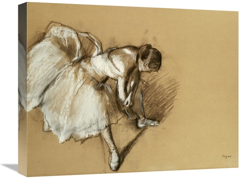 Global Gallery GCS-266191-22-142 22 in. Dancer Adjusting Her Shoe Art 