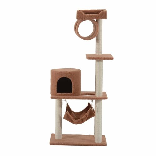 PawHut Cat Stand 55-Inch Cat Tree Pet Scratching Post Furniture With