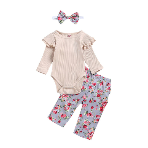 Infant Baby Girl Sets Autumn Clothes 3Pcs