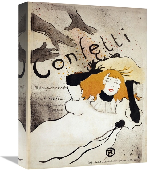 Global Gallery GCS-456057-1216-142 12 x 16 in. Confetti Art Print - He