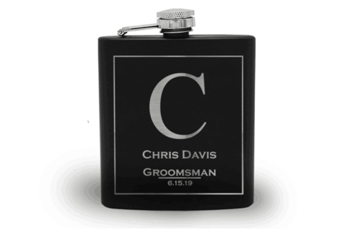 Groomsmen Flask Custom Engraved Flask Hip Flask Gift Idea