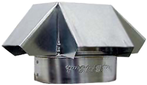 Gray Metal 7-327 7 in. Round Galvanized Vent Cap