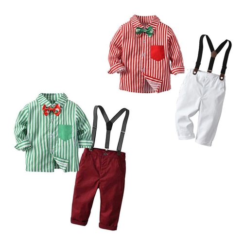 Christmas Baby Gentleman Suit Toddler Kid Baby