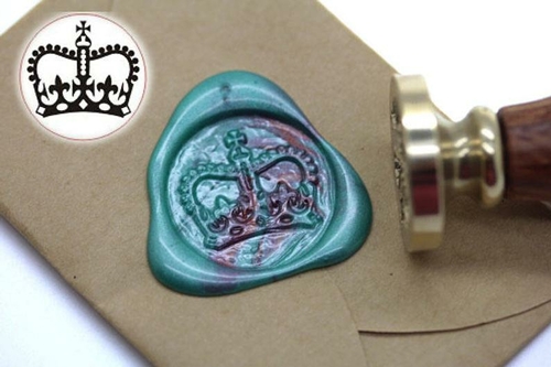 Crown Wax Seal Stamp Kit Wedding Invitation Sealing Wax Stamp