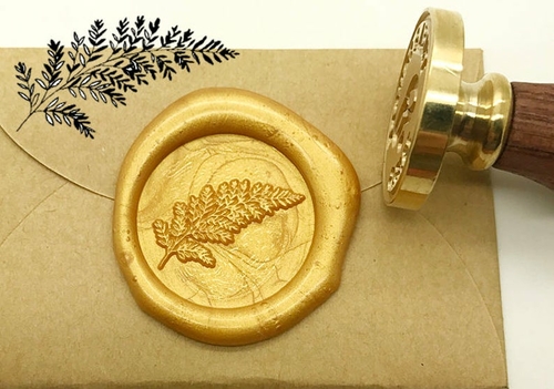 Leaf Wax Seal Stamp Kit Wedding Invitation Sealing Wax Stamp