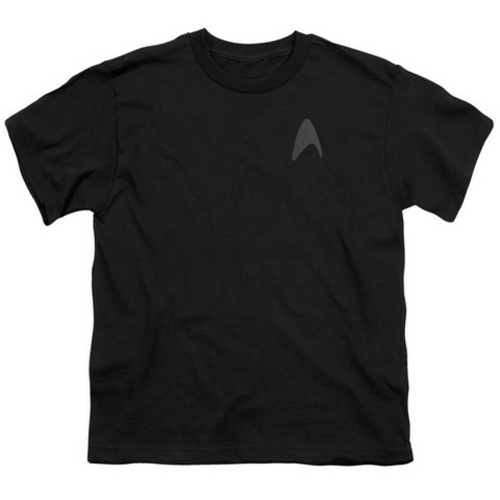 Star Trek-Darkness Command Logo - Short Sleeve Youth 18-1 Tee - Black&