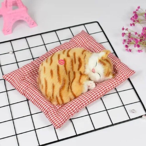 Sleeping Cat in Pet Pad Doll Toy, Mini Kitten in Pet Pad - 10