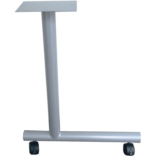 Lorell LLR61628 C-Leg Training Table Base with 2 in. Casters, Meta