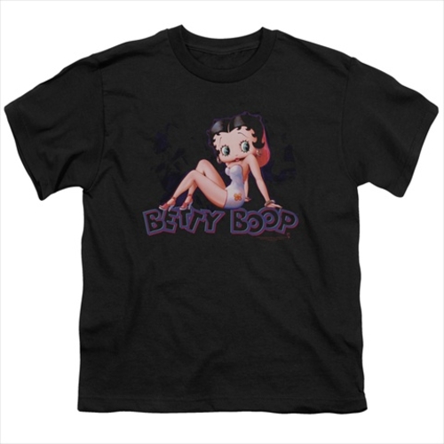 Boop-Glowing - Short Sleeve Youth 18-1 Tee - Black, Medium