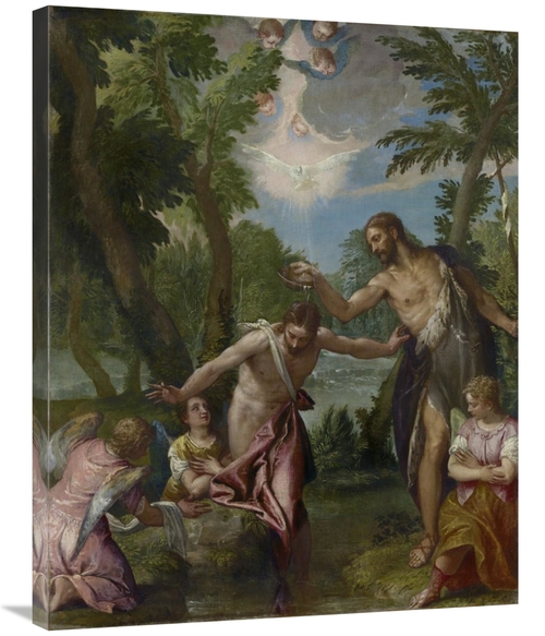 Global Gallery GCS-456161-2835-142 28 x 35 in. The Baptism of Christ A
