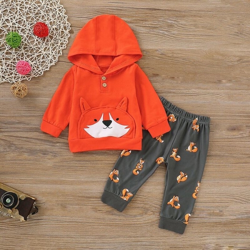 Pudcoco Autumn Newborn kids Baby Girl Boy Fox