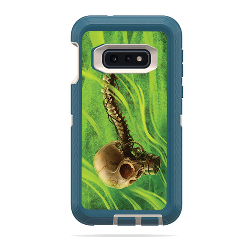 MightySkins OTDESG10E-Biohazard Skull Skin for Otterbox Defender Samsu
