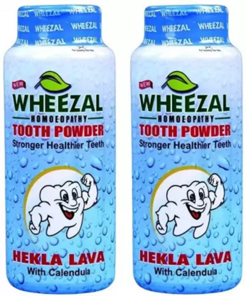 HEKLA LAVA TOOTH POWDER  (200 g, Pack of 2)