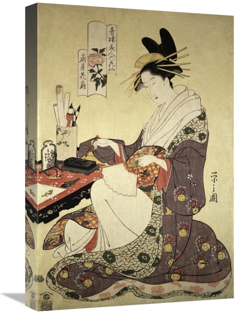 Global Gallery GCS-281245-22-142 22 in. Woman Painting Art Print - Unk