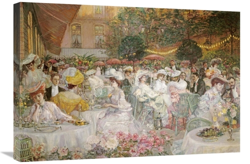 30 in. A Restaurant Terrace Art Print - French School