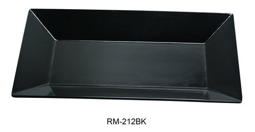 Yanco RM-212BK Rome Rectangular Plate