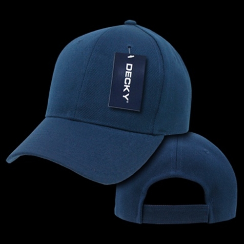 Decky 306-NVY Plain Pro Baseball Cap, Navy