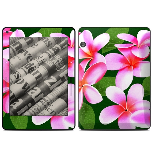 DecalGirl AKVG-PNKPLUM Amazon Kindle Voyage Skin - Pink Plumerias