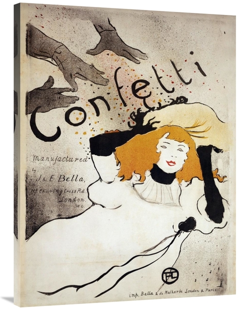 Global Gallery GCS-456057-3040-142 30 x 40 in. Confetti Art Print - He