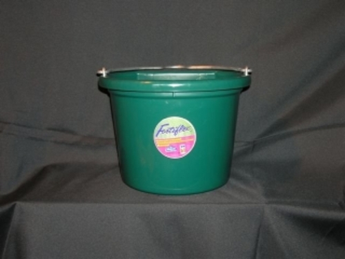 Fortex Industries Flat Back Bucket Dark Green 8 Quart - 1301823