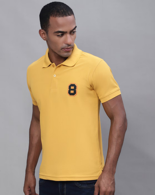 Solid Regular Fit Polo T-shirt