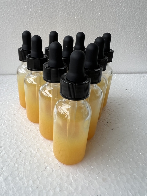 12 PACK OF 1oz  YELLOW GLASS DROPPER BOTTLES